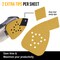 400 Grit - 12-Hole Pattern Hook & Loop Sanding Sheets for Mouse Sanders - Box of 24